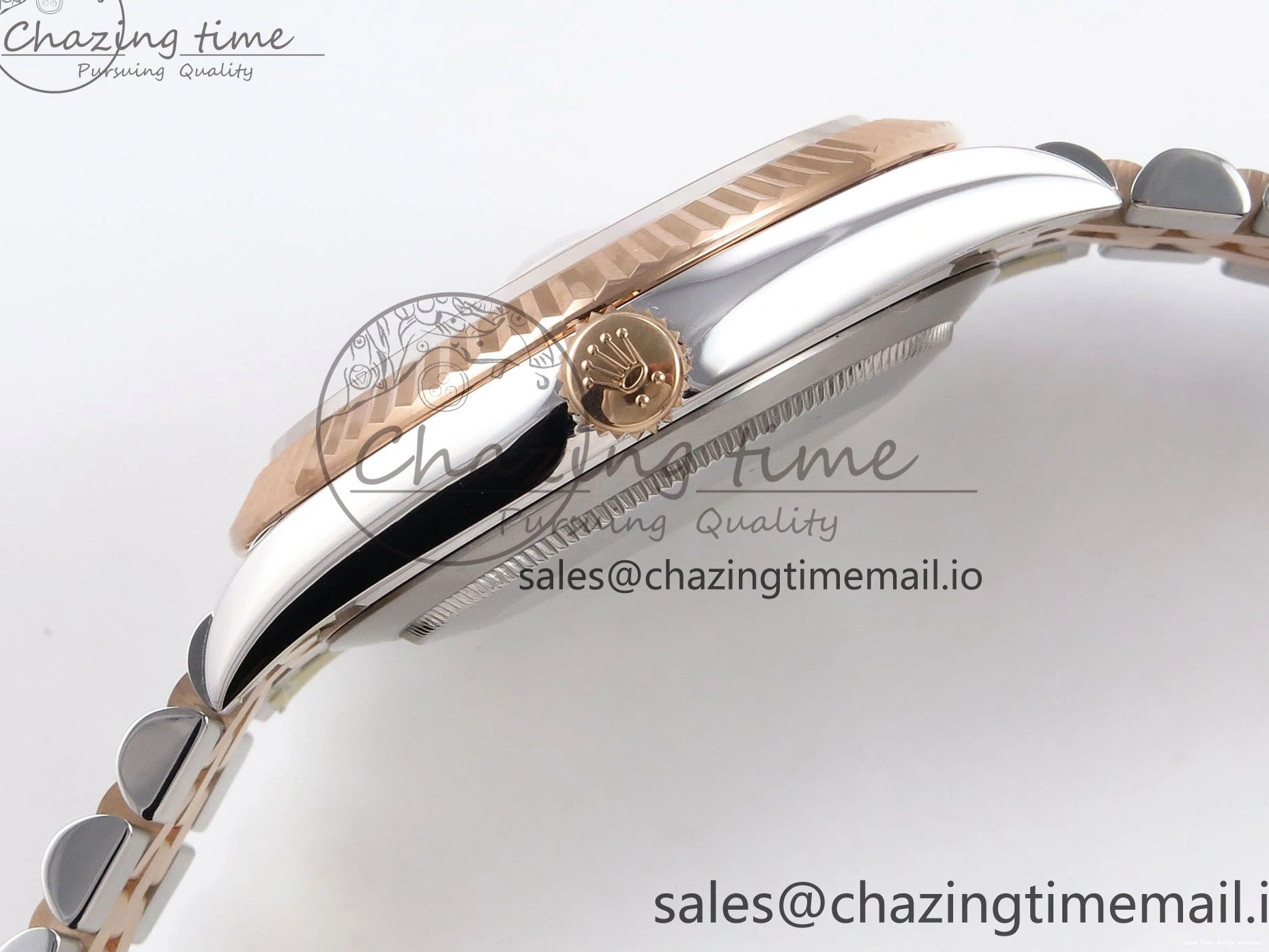 Good Copy Rolex Watches SH3235（Gain ARF Edition 126331 SS Brown DateJust Bracelet 1111 on RG Jubilee 1:1 41 Diamonds 904L Best Thermal Steel Weight） Dial 1230